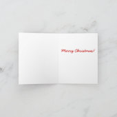 クリスマスのWestieの格子縞の休日カード シーズンカード (内部)