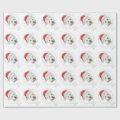 クリスマスのWestie犬の芸術 ラッピングペーパー (フラット)