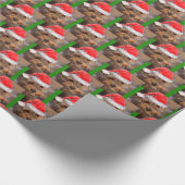 クリスマスのYorkipooの包装紙 ラッピングペーパー (角)