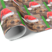 クリスマスのYorkipooの包装紙 ラッピングペーパー (ロールコーナー)