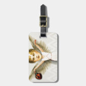 クリスマスのZettiの天使 ラゲッジタグ (正面縦)