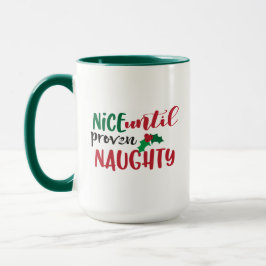 クリスマスはいい子にしてれば楽しいよ 面白いXmas マグカップ