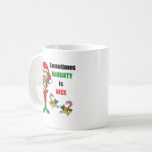 クリスマスはいけな時々素敵だ – Brunette コーヒーマグカップ (正面左)