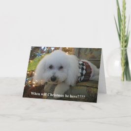 "クリスマスはいつここにありますか。か。" シーズンカード