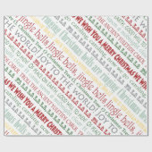 クリスマスはお気に入りのな休日の歌の休日をキャロルを歌います ラッピングペーパー (フラット)