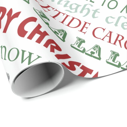 クリスマスはお気に入りのな休日の歌の休日をキャロルを歌います ラッピングペーパー (ロールコーナー)