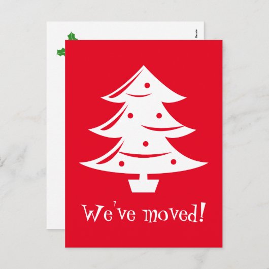 クリスマスはがきを新しい住所に移動した シーズンポストカード (正面/裏面)