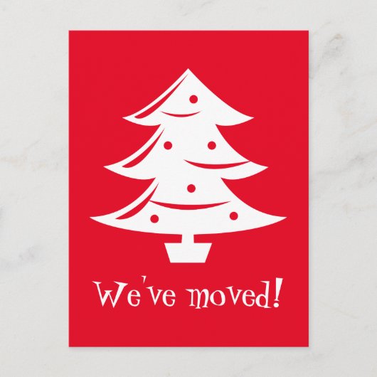 クリスマスはがきを新しい住所に移動した シーズンポストカード (正面)