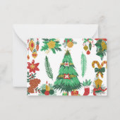 クリスマスはがき ノートカード (正面)