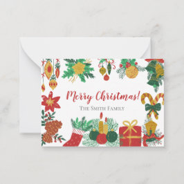 クリスマスはがき ノートカード