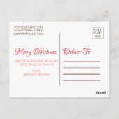 クリスマスはがき ポストカード (裏面)
