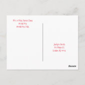 クリスマスはがき ポストカード (裏面)