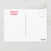 クリスマスはがき ポストカード (裏面)