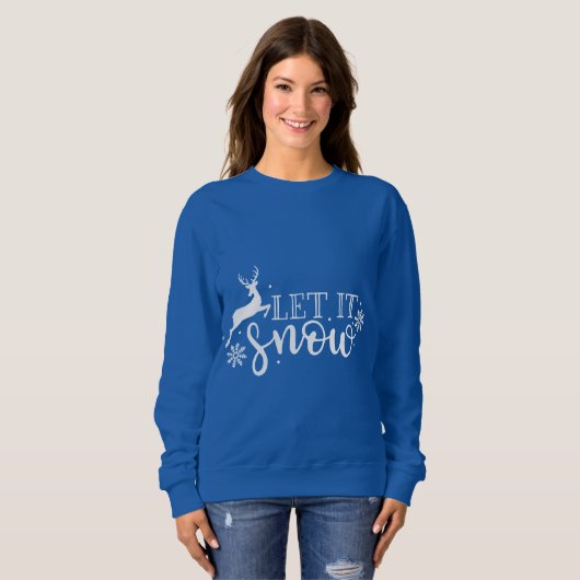 クリスマスはそれが雪が降るようにしました スウェットシャツ (正面フル)