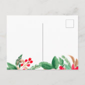 クリスマスはっきりした引っ越し発表の新しい演説 案内ポストカード (裏面)