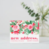 クリスマスはっきりした引っ越し発表の新しい演説 案内ポストカード (スタンド正面)