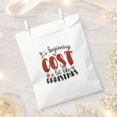 クリスマスはますます高くつく フェイバーバッグ (クリップ留めされた状態)