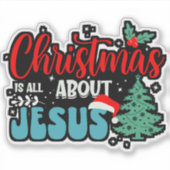 クリスマスはイエスについて–43687 シール (正面)