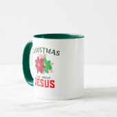 クリスマスはイエスの事ばかり マグカップ (正面左)