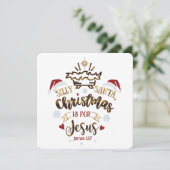 クリスマスはイエス・キリスト教の子供のための シーズンカード (スタンド正面)