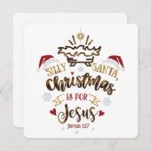 クリスマスはイエス・キリスト教の子供のための シーズンカード (正面/裏面)