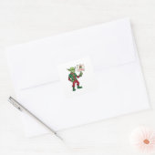 クリスマスはイヤだ - エイリアン反逆者スタイル スクエアシール (封筒)