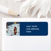 クリスマスはウクライナのフォークアート ラベル