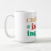 クリスマスはエアコーヒーマグの中にある コーヒーマグカップ (左)