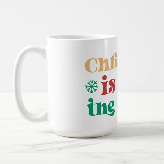 クリスマスはエアコーヒーマグの中にある コーヒーマグカップ (左)