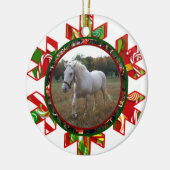 クリスマスはオーナメントを来ています セラミックオーナメント (左)