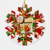 クリスマスはオーナメントを来ています セラミックオーナメント (裏面)