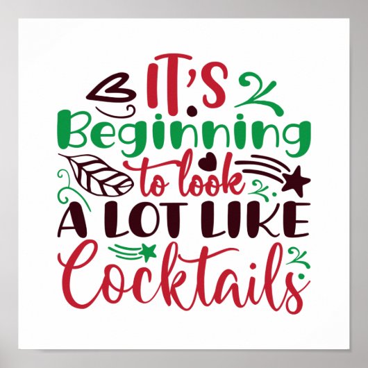 クリスマスはカクテルに似ている ポスター (正面)