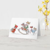 クリスマスはカードをもてあそびます カード (黄色い花)