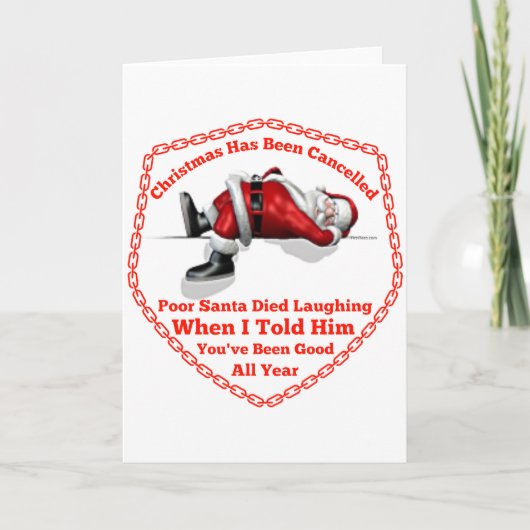 クリスマスはキャンセルされた シーズンカード (正面)