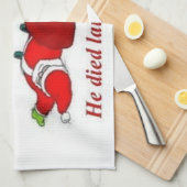 クリスマスはキャンセル キッチンタオル (四つ折り)