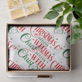 クリスマスはキリストから始まるタイポグラフィ 薄葉紙 (ギフト)