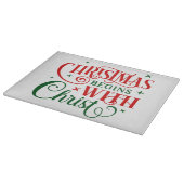 クリスマスはキリストから始まる カッティングボード (角)
