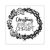クリスマスはキリストから始まる ラバースタンプ (インプリント)