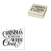 クリスマスはキリストから始まる ラバースタンプ (押印)