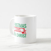 クリスマスはキリストから始まる-15523 コーヒーマグカップ (正面左)