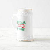 クリスマスはキリストから始まる-15523 ビールジョッキ (正面左)