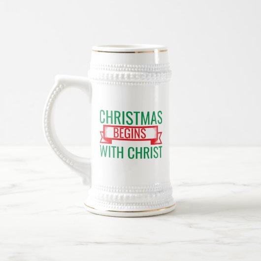 クリスマスはキリストから始まる-15523 ビールジョッキ (左)