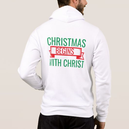 クリスマスはキリストから始まる-15523 Tシャツ (裏面)