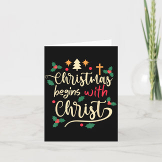 クリスマスはキリストから始まる Xmasの日 キリスト教 カード