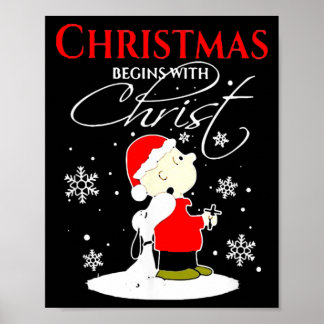 クリスマスはキリストから始まる Xmas ギフト ホリデー ポスター