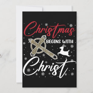 クリスマスはキリストから始まる Xmas クリスチャン 招待状