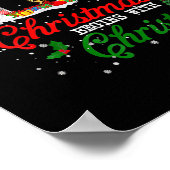 クリスマスはキリスト愛イエスキリストPlで始まる ポスター (角)