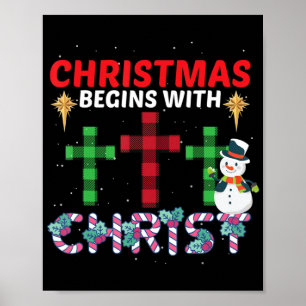 クリスマスはキリスト雪だるまクリスチャン・レルから始まる ポスター