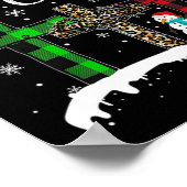 クリスマスはキリスト・イエスから始まる 面白いスノーマン ポスター (角)
