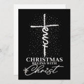 クリスマスはキリスト・イエスの十字架から始まるクリスチャン シーズンカード (正面/裏面)
